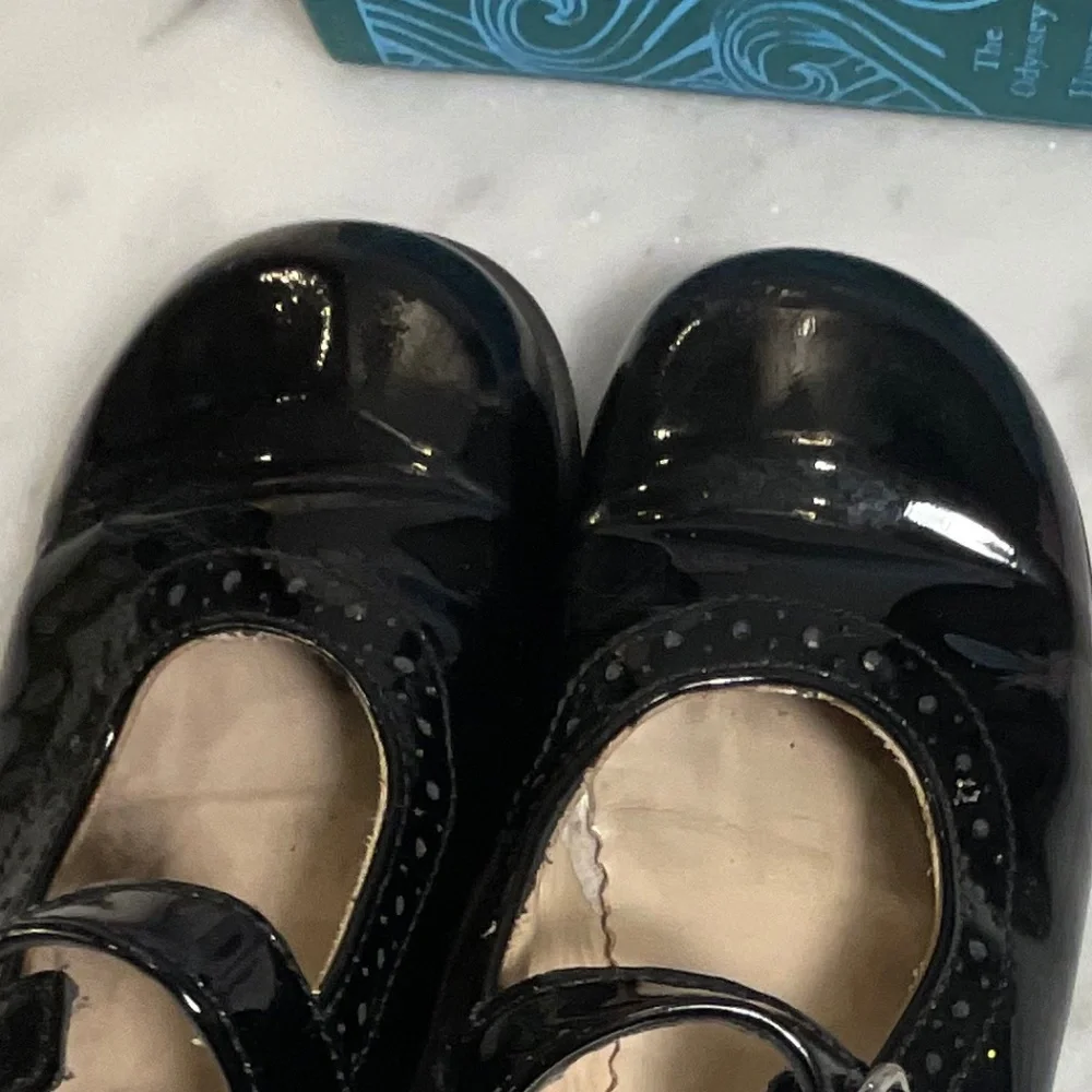 Start Rite Black Patent Mary Jane Shoes Size 1.5 Youth